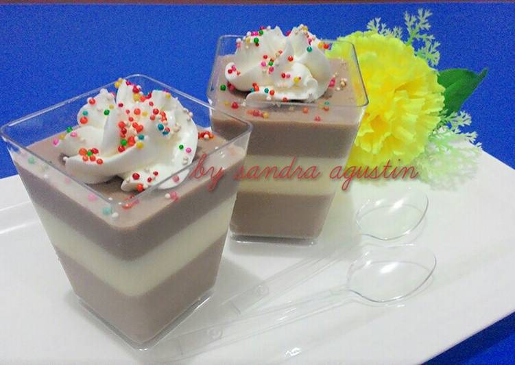 resep Puding Coklat Milo