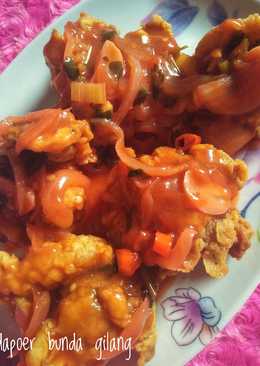 Ati ampela crispy saos asam manis