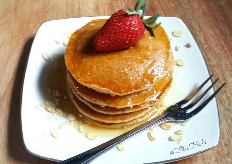 resep makanan Banana Oat Pancake