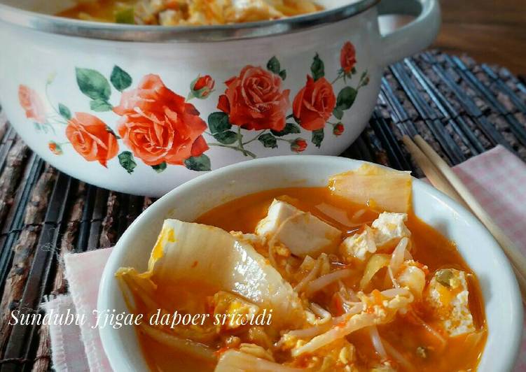 resep masakan Sundubu jjigae/sup tahu pedas ala Korea