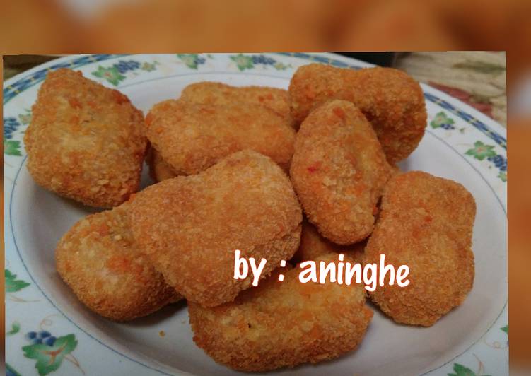 Resep Nugget ayam home made rumahan Kiriman dari Aninghe Dongmin