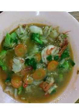 Udang capcay kuah