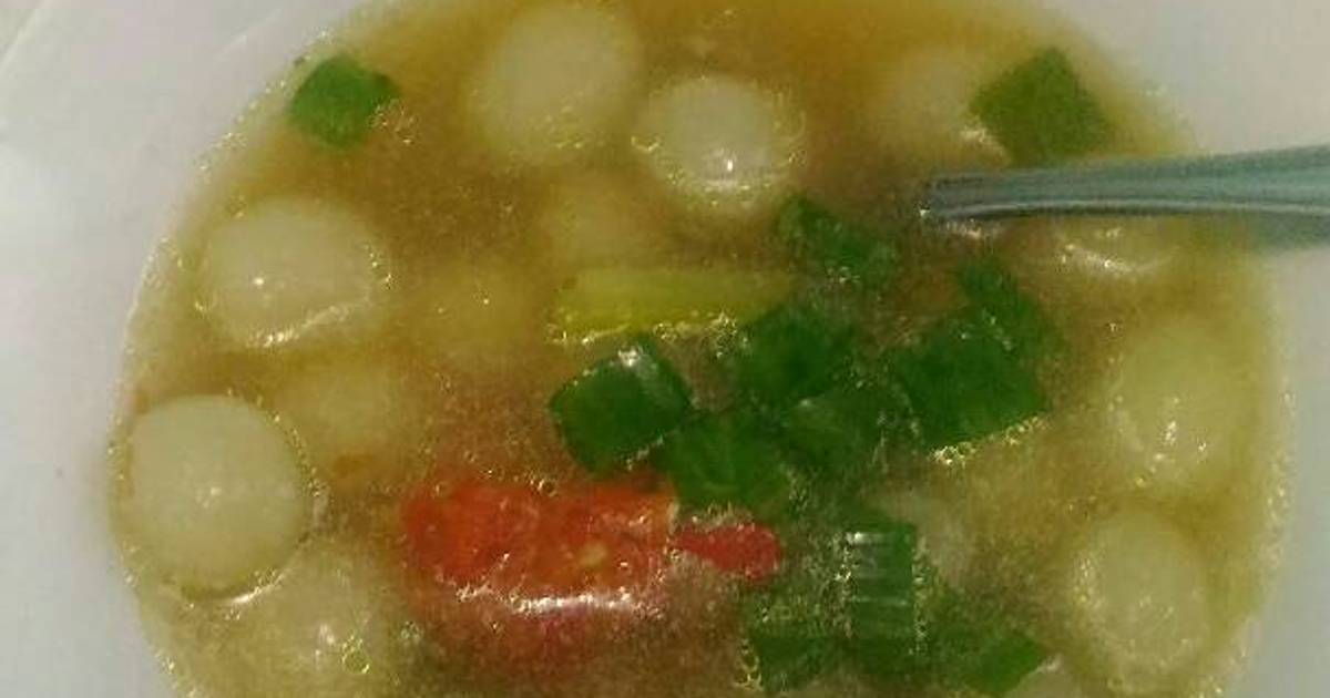 Resep Bakso Aci kuah pedas/ Cilok Goang by Silmia Arofah