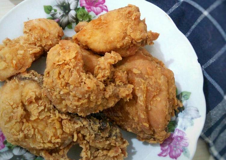 resep lengkap untuk Ayam Goreng Tepung Praktis Kriuk