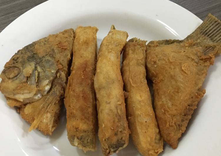 resep lengkap untuk Gurame goreng tepung