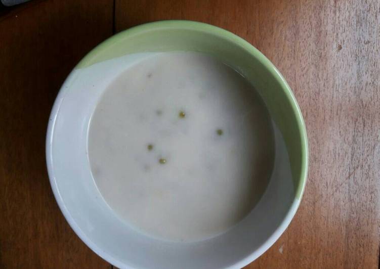 bahan dan cara membuat Bubur kacang ijo