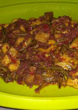 Teri tempe tahu balado (ala anak kost)