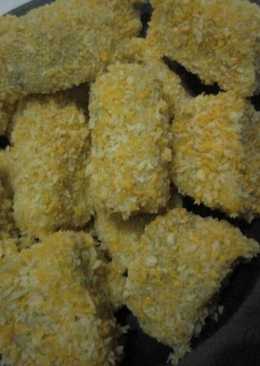 Nugget jamur yang crispy