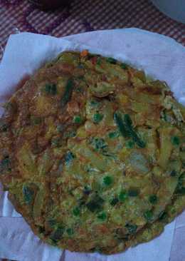 Omelet sayur(telur dadar)