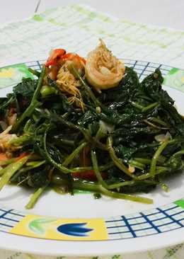 Tumis Kangkung Udang Pedas