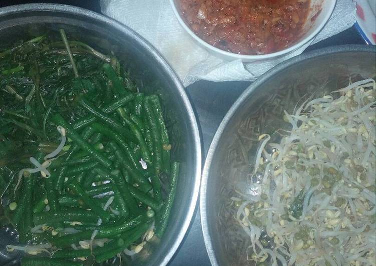 resep makanan Sayur plecing bumbu kacang