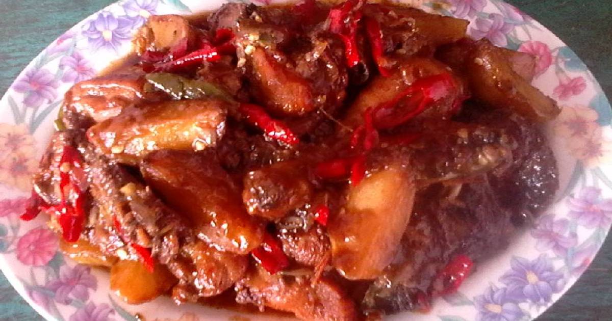 Resep Ayam Kentang Saos Tiram Asam Manis Pedas ala Nugrahayu Dewanti