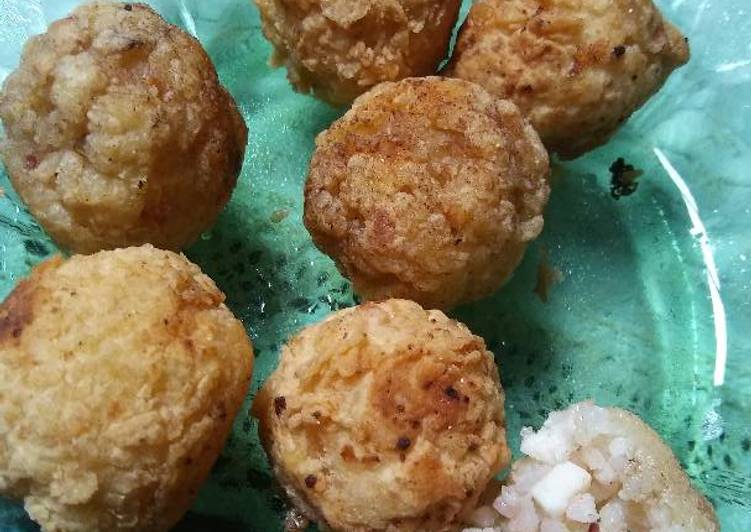 bahan dan cara membuat Rice Ball