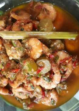 Sambal asam pedas udang terasi