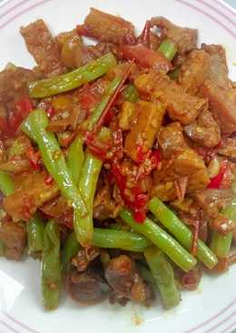 Sambel goreng ampela, tempe & buncis