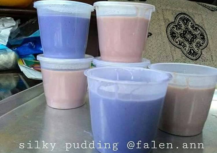 cara membuat Silky pudding