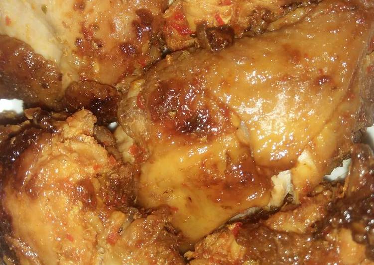 gambar untuk cara membuat Ayam panggang pedas manis