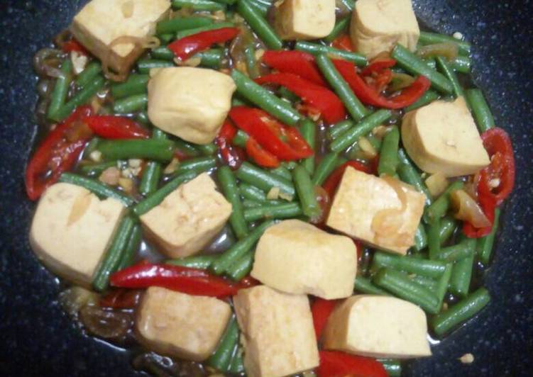 resep masakan Tumis buncis tahu super cepet