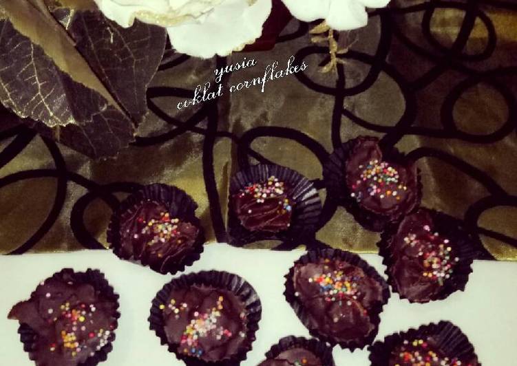 resep lengkap untuk Coklat cornflakes