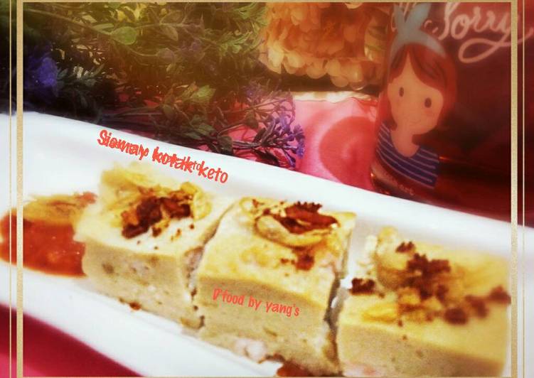 resep lengkap untuk Siomay kotak keto