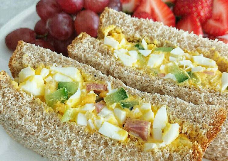 resep lengkap untuk Egg Salad Sandwich Simple