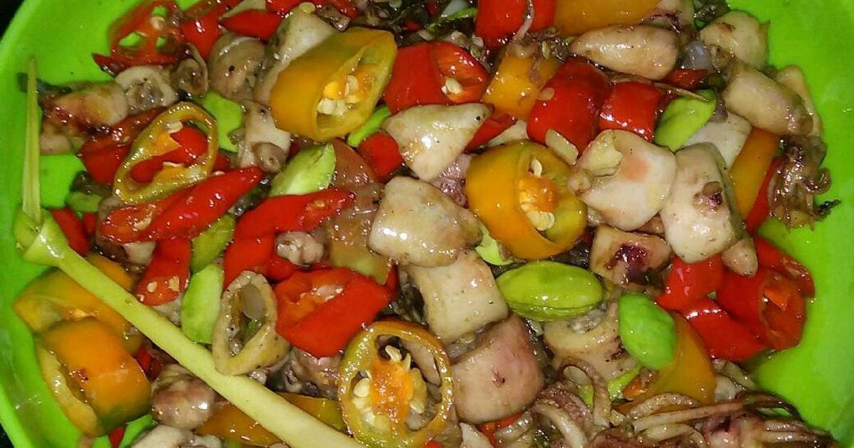  Resep  Tumis cumi  asin  pete  pedas oleh Risna Nurhalimatun 