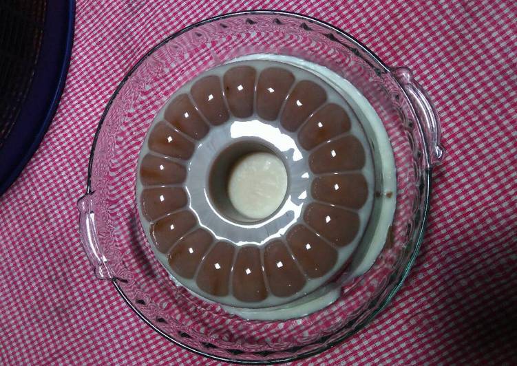 cara membuat Puding coklat gula merah susu