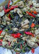 Tumis Kenikir Tempe Ayam