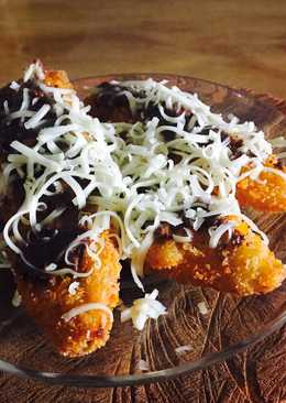 Pisang nugget ovomaltine cheese