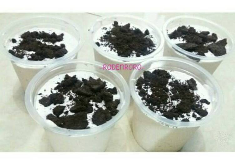 resep lengkap untuk Ice Cream Milo Oreo