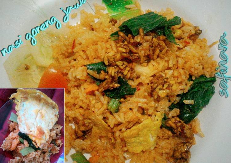  Resep  Nasi  goreng  jawa  pedas  plus plus telur dadar orek 