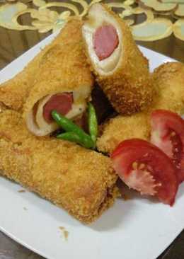 Sosis gulung keju roti