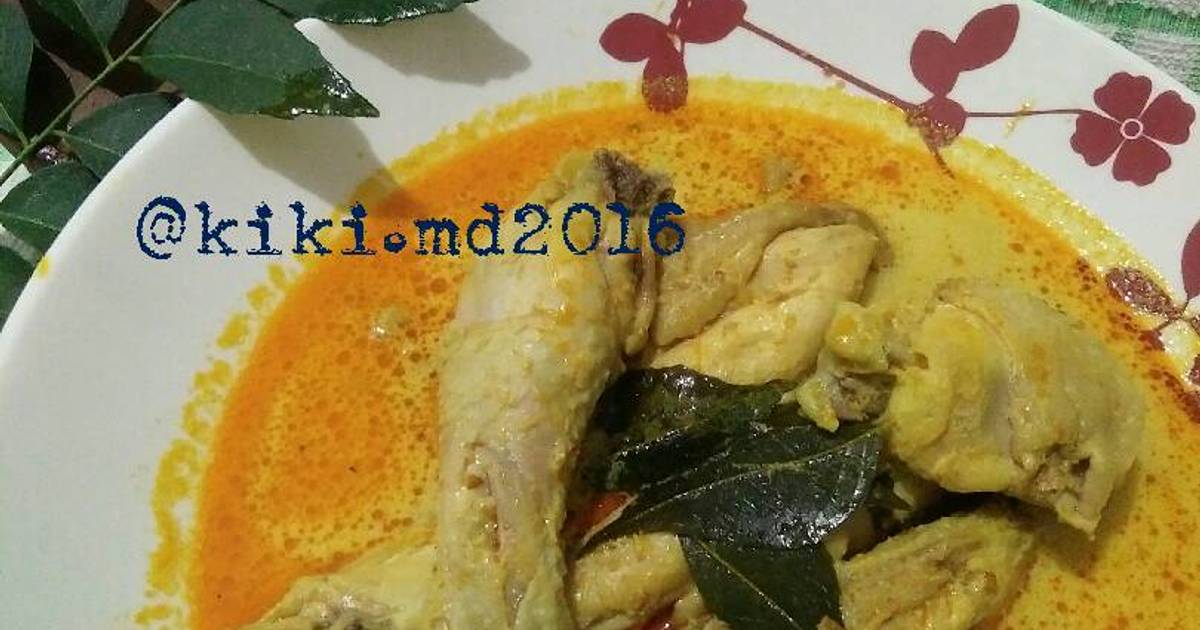 Resep Kari Ayam "kampung" Sambal Bawang ala Kiki MD