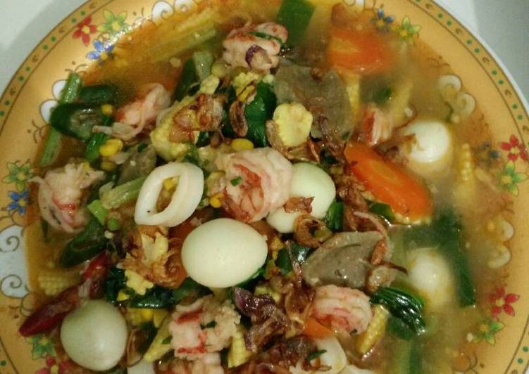 Resep Capcay seafood kuah Kiriman dari reni rizriz