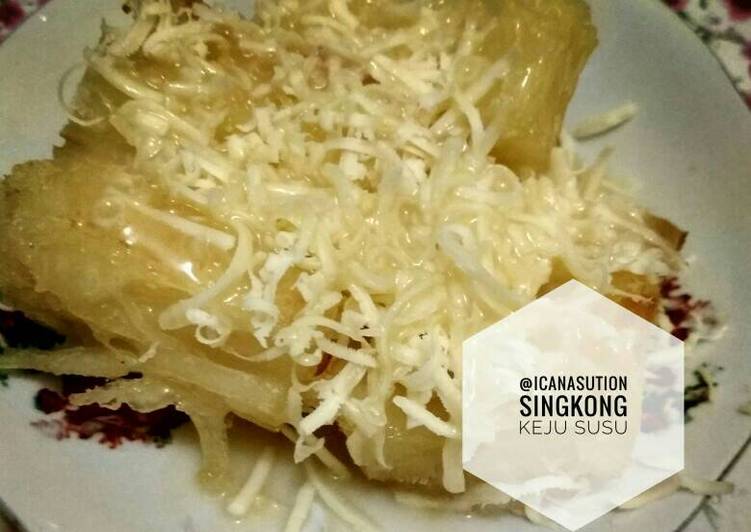 resep makanan Singkong keju susu