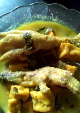 Opor tahu dan ceker, ekonomis dan lezat