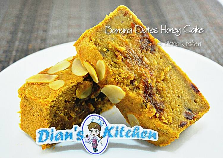 gambar untuk resep makanan Banana Dates Honey Cake