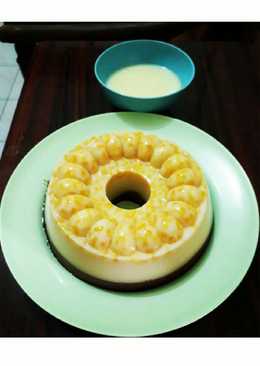 Puding Jagung Coklat Susu with Homemade Vla #IndonesiaMemasak