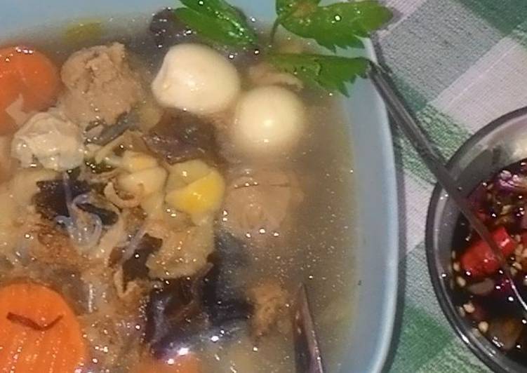 resep lengkap untuk Sup Kimlo Ayam