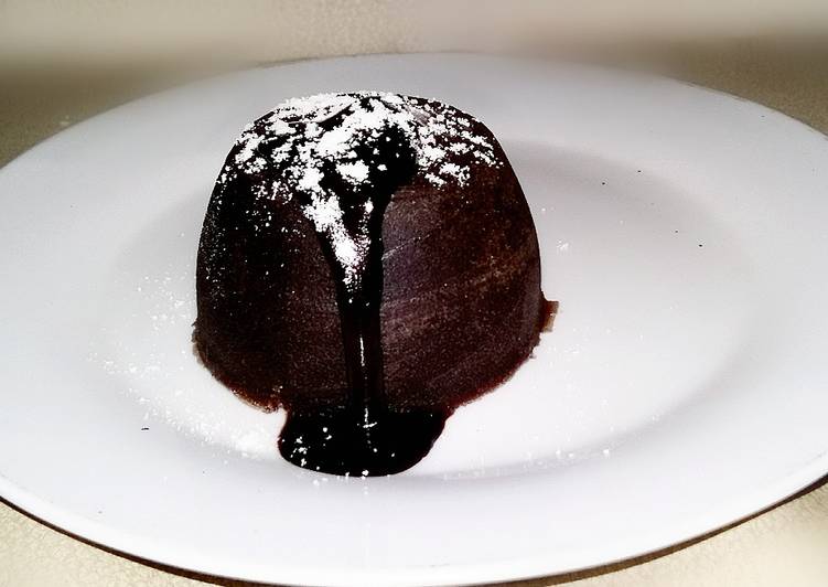 resep Lava cake lumerrr (steam)