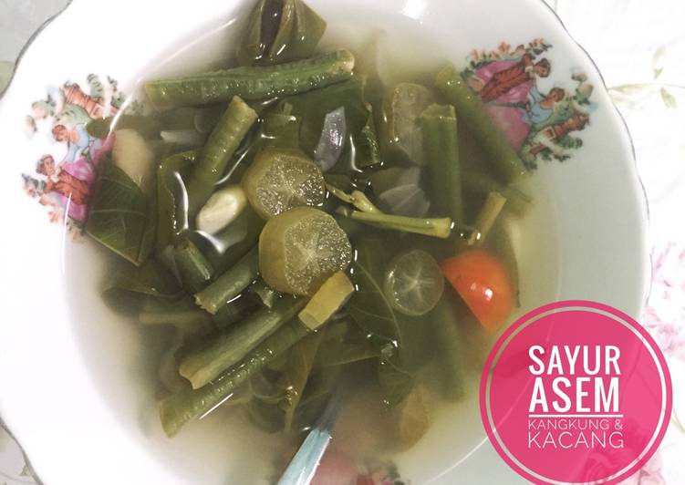 gambar untuk cara membuat Sayur asem (kangkung&kacang)