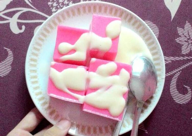 resep masakan Puding vla stroberry