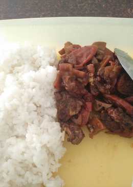 Sapi, Jamur, Sosis Lada Hitam