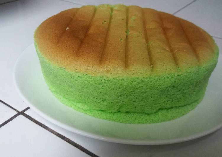gambar untuk resep Ogura Pandan Cotton Cake 