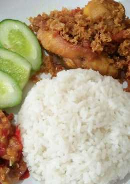 Ayam kremes sambel bawang