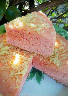 Bolu Pink Strawberry Cheese Kukus ala MamaKen ðŸ˜˜