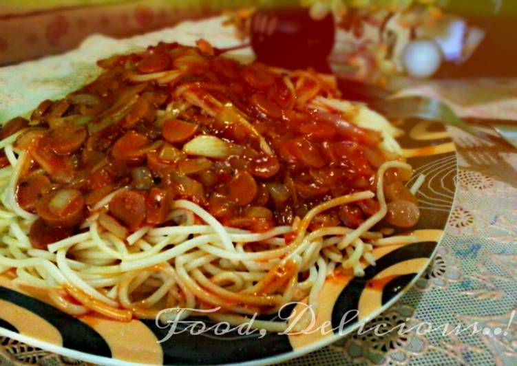 resep lengkap untuk SPAGETI Saus buatan sendiri