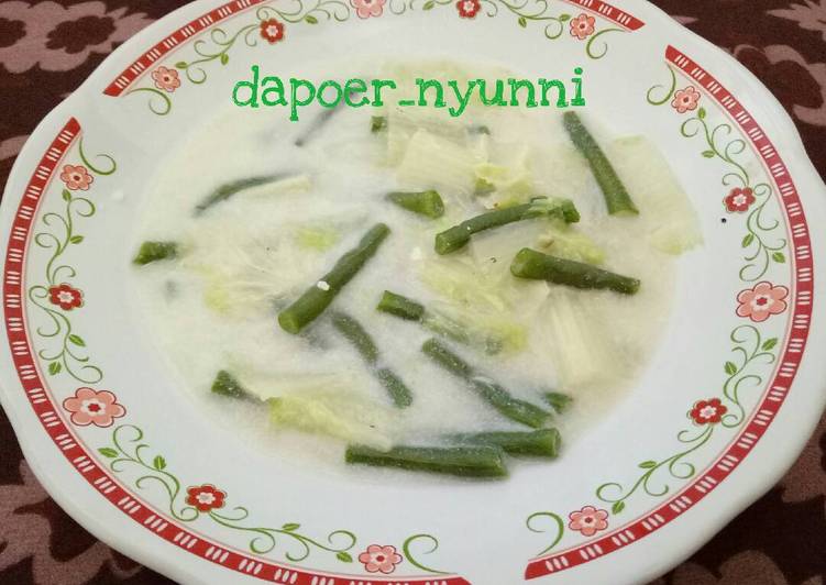 gambar untuk resep makanan Sayur Santan Kacang Panjang & Sawi putih