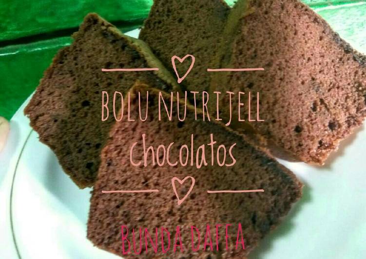 resep lengkap untuk Bolu nutrijell chocolatos