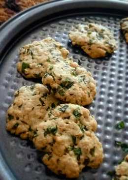 Baby "Boat" (Bayam & Oat) Cookies -for baby finger food-